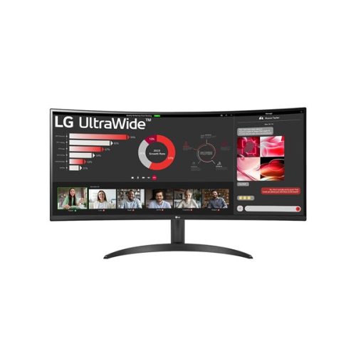 LG Ívelt VA monitor 34" 34WR50QC, 3440x1440, 21:9, 300cd/m2, 5ms, 2xHDMI/DisplayPort