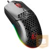 Rampage Egér Gamer - SMX-R77 X-TITAN (7200DPI, 7 gomb, makro, RGB LED, 1,8m harisnyázott kábel, fekete)