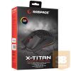 Rampage Egér Gamer - SMX-R77 X-TITAN (7200DPI, 7 gomb, makro, RGB LED, 1,8m harisnyázott kábel, fekete)