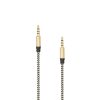 SBOX Kábel, AUDIO CABLE 3.5 Male - 3.5 mm Male 1.5 m Gold