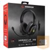 Rampage Fejhallgató - Miracle-X6 RGB (PS4/PC/Xbox, mikrofon, USB, hangerősz., nagy-párnás, 2m kábel, fekete)