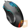 Rampage Egér Gamer - SMX-G38 CLAW (7200DPI, 8 gomb, makro, RGB LED, 1,8m harisnyázott kábel, fekete)