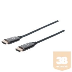   Manhattan Kábel - Aktív HDMI to HDMI (HDR, ARC, 3D, 4K@60Hz, HDCP 2.2, 18 Gbps Bandwidth, 100m, Fekete)