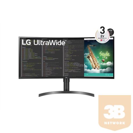 LG 35" méretű 21:9 képarányú UltraWide™ QHD monitor HDR 10-zel