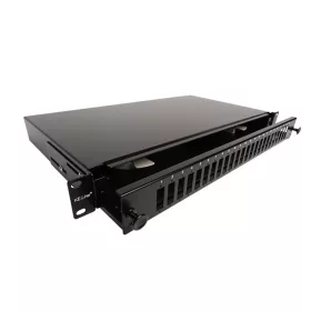   KELINE optikai patch panel kihúzható, 1U, 24xSC duplex, LC 4-es toldó számára
