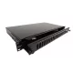 KELINE optikai patch panel kihúzható, 1U, 24xSC duplex, LC 4-es toldó számára