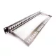 KELINE Patch Panel 1U 24 db keystone modul számára, csatlakozó nélkül, Fekete