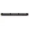 KELINE Patch Panel CAT.6 UTP 24 portos 1U Kompakt, Fekete