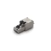KELINE Szerszám nélkül szerelhető rövid (39 mm)  RJ45/s dugó,  Cat 7A, Cat 7, Cat 6A, Cat 6, Cat 5E fali kábelekre