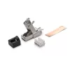 KELINE Szerszám nélkül szerelhető rövid (39 mm)  RJ45/s dugó,  Cat 7A, Cat 7, Cat 6A, Cat 6, Cat 5E fali kábelekre