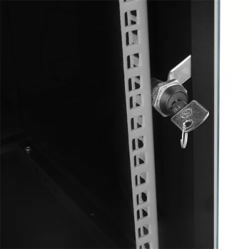 S-Link fali rackszekrény - 12U 19" fali kivitel (600x530x400mm) lapraszerelt