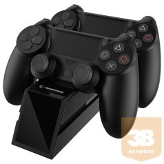   Rampage Gamepad töltő - RP-PS4 (dokkoló 2x PS4 kontroller töltéséhez, fekete)