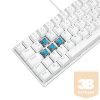 Rampage Billentyűzet - PLOWER K60 White US (Vezetékes, Mechanikus, Blue switch, angol, fehér, RGB LED)