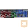 Everest Gamer Billentyűzet - KB-188 Borealis Rainbow (N-key, USB, fekete, magyar, RGB LED)