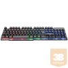 Everest Gamer Billentyűzet - KB-188 Borealis Rainbow (N-key, USB, fekete, magyar, RGB LED)