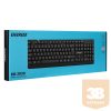 Everest Billentyűzet - KB-2030 (N-key, USB, fekete, magyar)