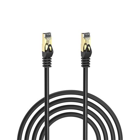 S-link Kábel - SL-CAT702M (UTP patch kábel, CAT7, fekete, 2m)