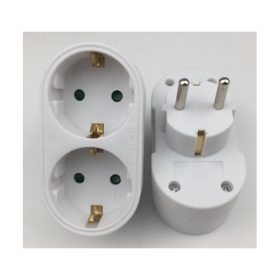   BLACKBIRD Hálózati Dugalj elosztó 250V, Max:3500W 2x16A/250V GZB02 gyerekvédelem, Fehér