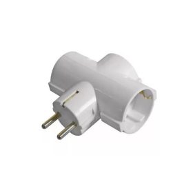   BLACKBIRD Hálózati Dugalj elosztó 250V, Max:3680W 3x16A/250V SQ-GZB3-01/03C gyerekvédelem, Fehér