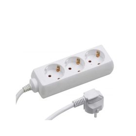   BLACKBIRD Hálózati elosztó 1.5m 3xSCHUKO 16/A/250V/3500W, Fehér