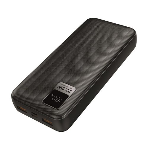 S-Link Powerbank - G230 20000mAh (2xUSB, Micro usb, Type-C, PD20W+QC3.0, led, fekete)