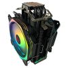 Rampage CPU Cooler - OCTAGON C60 (max dB, 96,84 m3/h, 4 pin csatlakozó, 2x12cm, A-RGB, LED)