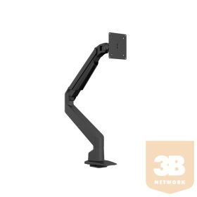   Multibrackets asztali rögzítő VESA Gas Lift Arm Single Black HD, dönthető, forgatható konzol, 15-32", fekete, 9-21kg