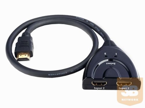 HDMI kábel selector 2in -1out, lengőkábeles, intelligens