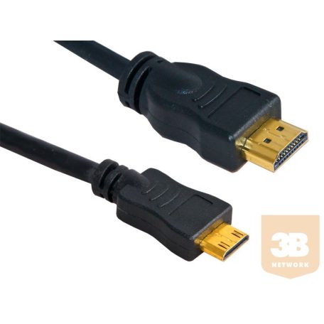 HDMI-micro HDMI kábel, 1.8m, aranyozott
