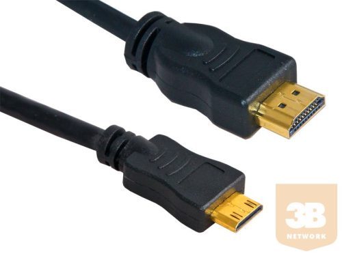 HDMI-micro HDMI kábel, 1.8m, aranyozott