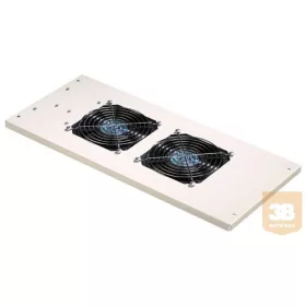   Excel Ventillátoregység 2 ventillátorral Excel fali rack szekrényekhez, fekete (540-302-BK-SCHUKO)