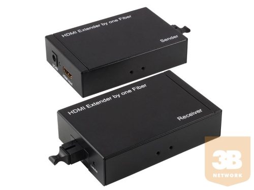 HDMI extender szett, optikai, 20 km