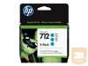 HP 712 3-Pack 29-ml Cyan DesignJet Ink Cartridge