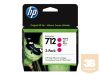 HP 712 3-Pack 29-ml Magenta DesignJet Ink Cartridge