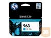 HP 963 Cyan Original Ink Cartridge