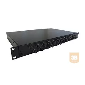   AMP 19" ST optikai panel, 24db MM toldóval (300mm fiókos) fekete (4-1206114-4)