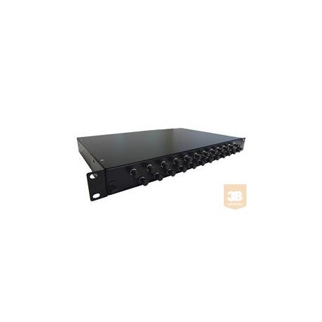 AMP 19" ST optikai panel, 24db MM toldóval (300mm fiókos) fekete (4-1206114-4)
