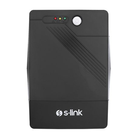 S-Link szünetmentes 1000VA - MIGHT U100 (1000VA, 12V7Ah*2, 600W, Line-Interactive, 4 db töltő aljzat)