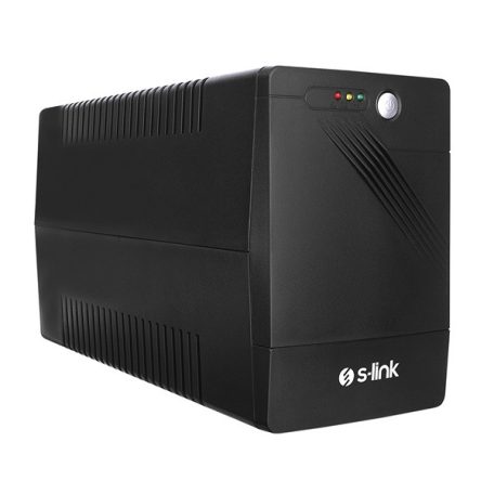 S-Link szünetmentes 1500VA - MIGHT U150 (1500VA, 12V9Ah*2, 900W, Line-Interactive, 4 db töltő aljzat)