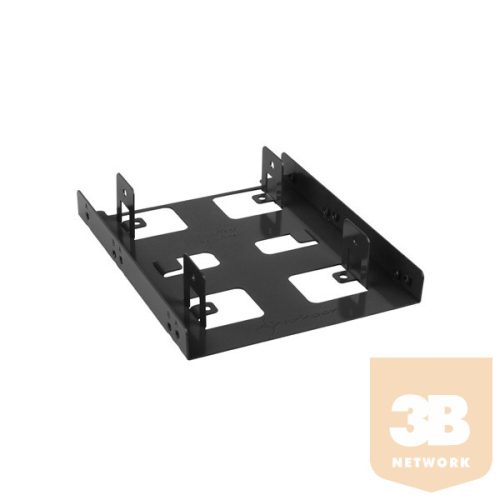 Sharkoon Beépítő Keret - 3.5" BayExtension Black (2x 2.5" HDD/SSD számára; 3,5" helyre)