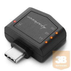  Sharkoon külső hangkártya - Mobile DAC PD (PC/PS4; USB-C - 3,5 mm Jack, 16-250 Ohm, 100mW, 100dB, fekete)