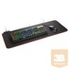 Sharkoon Egérpad - 1337 Gaming Mat RGB V2 800 (800 x 300 x 3 mm, RGB LED, lecsatlakoztatható USB kábel, fekete)