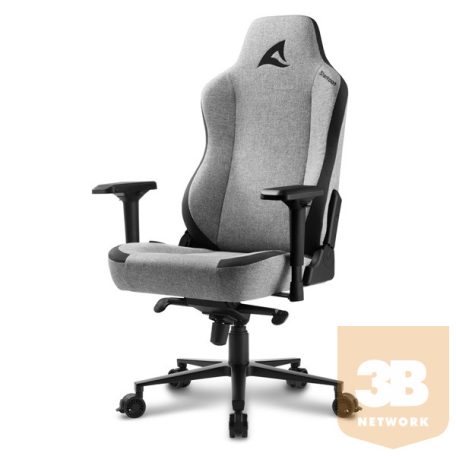 Sharkoon Gamer szék - Skiller SGS40 Fabric Grey (állítható magasság; állítható kartámasz; szövet; acél talp; 150kg-ig)