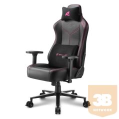   Sharkoon Gamer szék - Skiller SGS30 Black/Pink (állítható magasság; állítható kartámasz; szövet; acél talp; 130kg-ig)