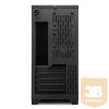 Sharkoon Számítógépház - MS-Y1000 Black (fekete; fekete belső; alsó táp; mATX; mITX; 2xUSB3.0; I/O)