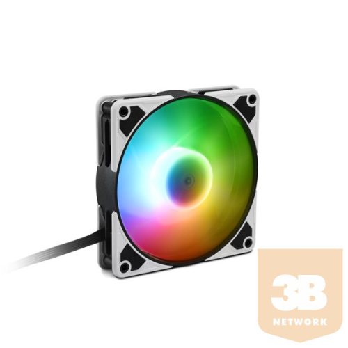 Sharkoon Cooler 12cm - SilentStorm 120 PWM RGB Fan (20,4dB; 93,6 m3/h; 1400rpm; 3pin + 4pin csatlakozó; ház hűtésre)