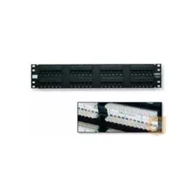 AMP Cat.5E UTP 24 portos patchpanel, 1U, fekete (406330-1)