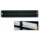 AMP Cat.5E UTP 48 portos patchpanel, 2U, fekete (406331-1)