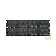 AMP Cat.5E UTP 96 portos patchpanel, 4U, fekete (406332-1)