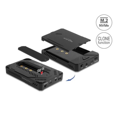 Delock HDD Ház - 42020 (USB Type-C ház 1 x M.2 NVMe SSD-hez)